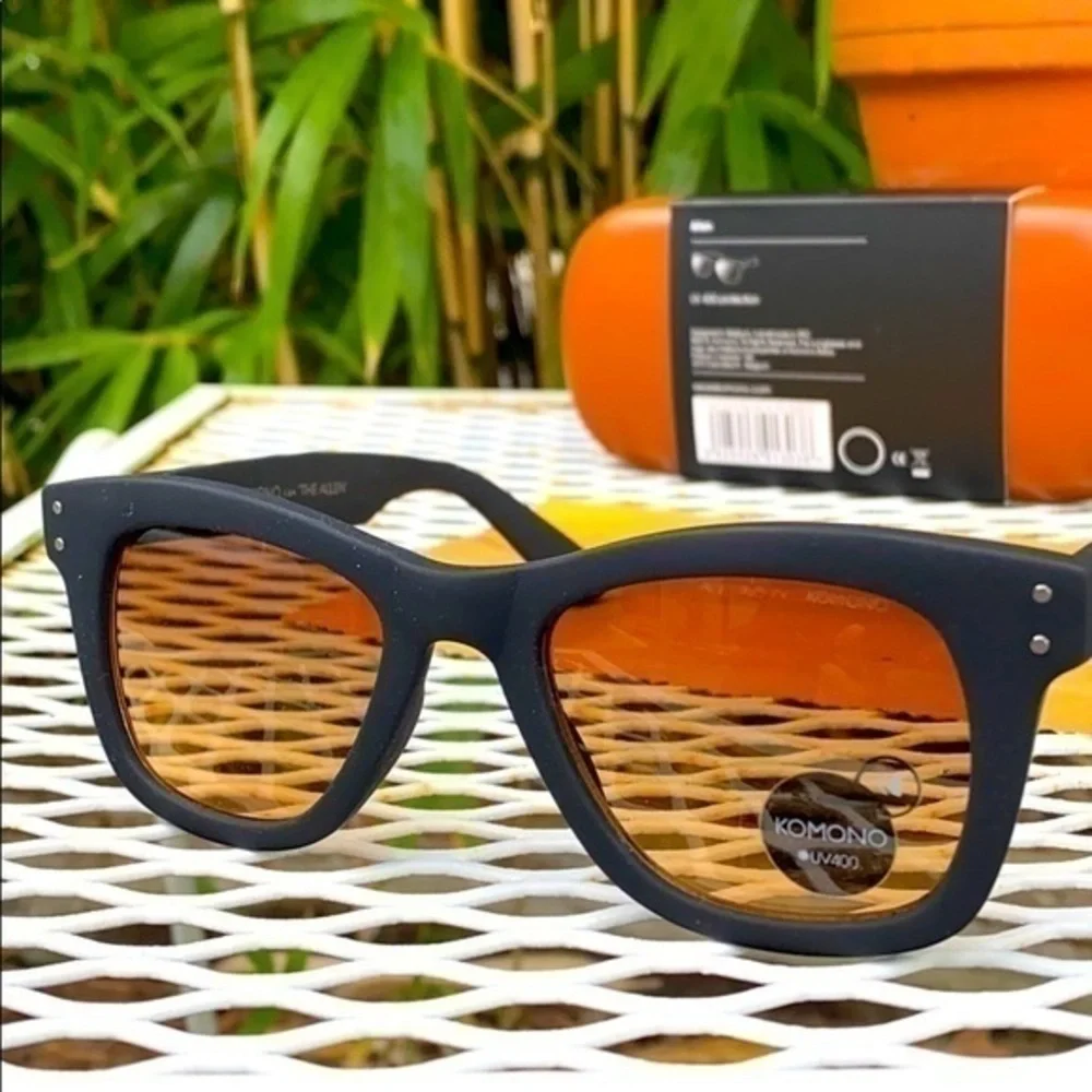 KOMONO SUNGLASSES BLACK wayfarer The Allen